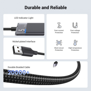 UGREEN USB-A 3.2 HUB TO 4*USB-A 3.2 WITH USB-C POWER SUPPLY (GREY)