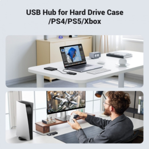UGREEN USB-A 3.2 HUB TO 4*USB-A 3.2 WITH USB-C POWER SUPPLY (GREY)