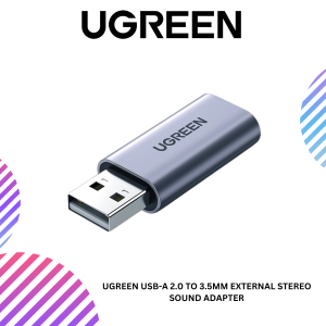 UGREEN USB-A 2.0 TO 3.5MM EXTERNAL STEREO SOUND ADAPTER