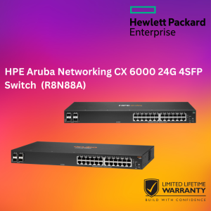 HPE Aruba Networking CX 6000 24G 4SFP Switch  (R8N88A)
