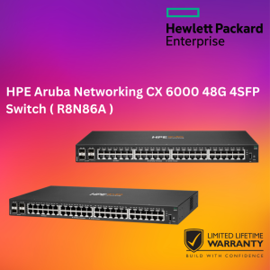 HPE Aruba Networking CX 6000 48G 4SFP Switch ( R8N86A )