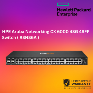 HPE Aruba Networking CX 6000 48G 4SFP Switch ( R8N86A )