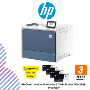 HP Color LaserJet Enterprise 5700dn Printer (6QN28A) - Print Only