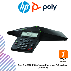 Poly Trio 8300 IP Conference Phone and PoE-enabled (849A0AA)
