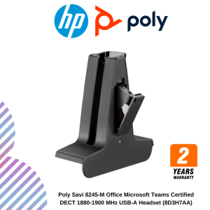 inc-24-16-1.png Poly Savi 8245-M Office Microsoft Teams Certified DECT 1880-1900 MHz USB-A Headset (8D3H7AA)