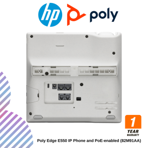 Poly Edge E550 IP Phone and PoE-enabled (82M91AA)
