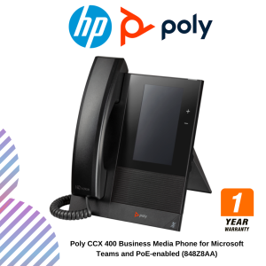 Poly CCX 400 Business Media Phone for Microsoft Teams and PoE-enabled (848Z8AA)