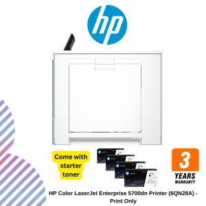HP Color LaserJet Enterprise 5700dn Printer (6QN28A) - Print Only