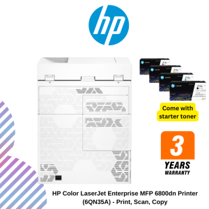 HP Color LaserJet Enterprise MFP 6800dn Printer (6QN35A) - Print, Scan, Copy