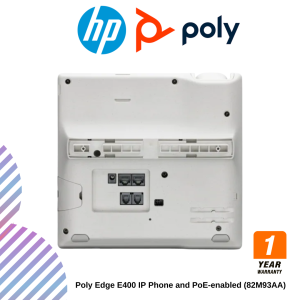 Poly Edge E400 IP Phone and PoE-enabled (82M93AA)