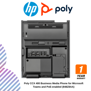 Poly CCX 400 Business Media Phone for Microsoft Teams and PoE-enabled (848Z8AA)