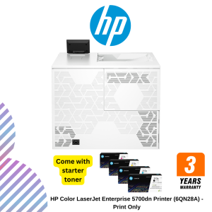 HP Color LaserJet Enterprise 5700dn Printer (6QN28A) - Print Only