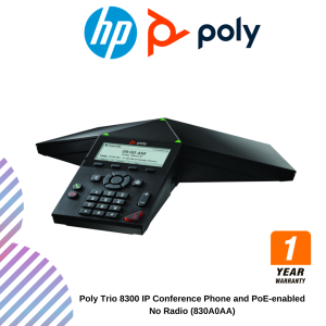 Poly Trio 8300 IP Conference Phone and PoE-enabled No Radio (830A0AA)