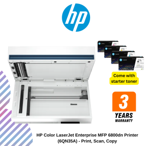 HP Color LaserJet Enterprise MFP 6800dn Printer (6QN35A) - Print, Scan, Copy