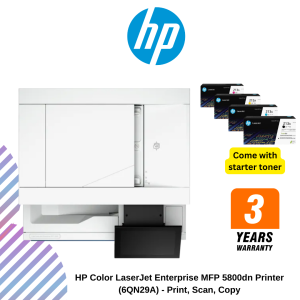 HP Color LaserJet Enterprise MFP 5800dn Printer  (6QN29A) - Print, Scan, Copy