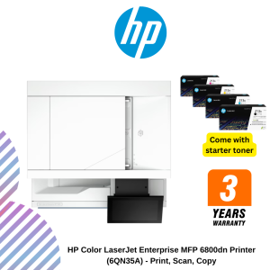 HP Color LaserJet Enterprise MFP 6800dn Printer (6QN35A) - Print, Scan, Copy