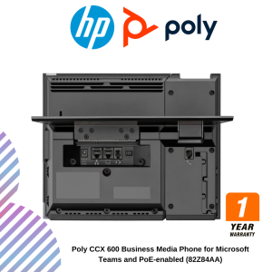 Poly CCX 600 Business Media Phone for Microsoft Teams and PoE-enabled (82Z84AA)