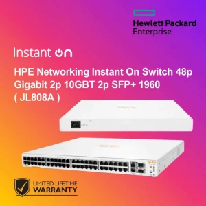 HPE Networking Instant On Switch 48p Gigabit 2p 10GBT 2p SFP+ 1960 ( JL808A )
