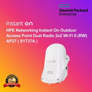 HPE Networking Instant On Outdoor Access Point Dual Radio 2x2 Wi‑Fi 6 (RW) AP27 ( S1T37A )