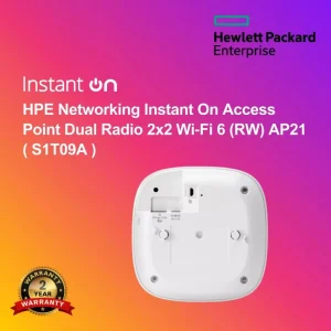 HPE Networking Instant On Access Point Dual Radio 2x2 Wi‑Fi 6 (RW) AP21 ( S1T09A )