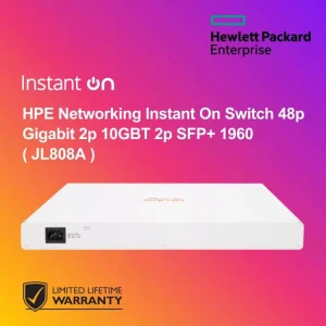 HPE Networking Instant On Switch 48p Gigabit 2p 10GBT 2p SFP+ 1960 ( JL808A )