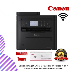 Canon imageCLASS MF275dw Wireless 4-in-1 Monochrome Multifunction Printer - Print, Scan, Copy, Fax