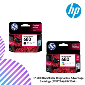 HP 680 Black/Color Original Ink Advantage Cartridge (F6V27AA) (F6V26AA)