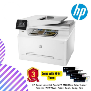HP Color LaserJet Pro MFP M283fdn Color Laser Printer (7KW74A) - Print, Scan, Copy, Fax