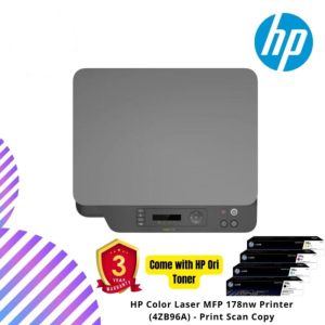 HP Color Laser MFP 178nw Printer (4ZB96A)