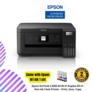 Epson EcoTank L4260 A4 Wi-Fi Duplex All-in-One Ink Tank Printer - Print, Scan, Copy
