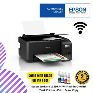 Epson EcoTank L3250 A4 Wi-Fi All-in-One Ink Tank Printer - Print, Scan, Copy