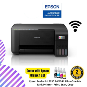 Epson EcoTank L3250 A4 Wi-Fi All-in-One Ink Tank Printer - Print, Scan, Copy