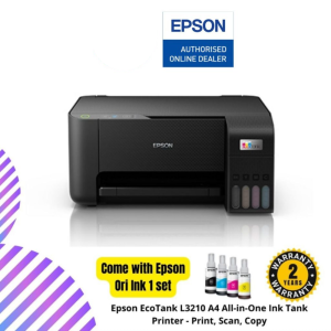Epson EcoTank L3210 A4 All-in-One Ink Tank Printer - Print, Scan, Copy