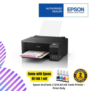 Epson EcoTank L1210 A4 Ink Tank Printer - Print Only