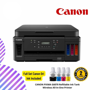 CANON PIXMA G6070 Refillable Ink Tank Wireless All-In-One Printer
