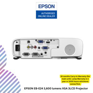 inc (41) EPSON EB-E24 3,600 lumens XGA 3LCD Projector