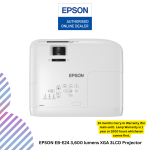 inc (42) EPSON EB-E24 3,600 lumens XGA 3LCD Projector