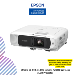 EPSON EB-FH54 4,100 lumens Full HD Wireless 3LCD Projector