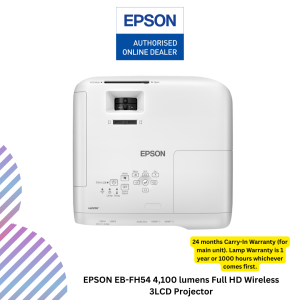 EPSON EB-FH54 4,100 lumens Full HD Wireless 3LCD Projector