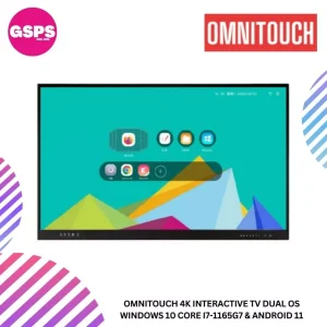 OMNITOUCH 4K Interactive TV dual OS Windows 10 Core i7-1165G7 & Android 11 65''/86''