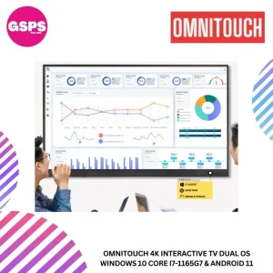 OMNITOUCH 4K Interactive TV dual OS Windows 10 Core i7-1165G7 & Android 11 65''/86''