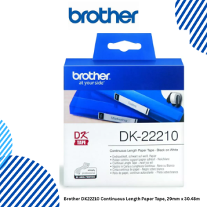Brother DK22210 Continuous Length Paper Tape, 29mm x 30.48m