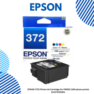 1 EPSON T372 Photo Ink Cartridge for PM520 (160 photo prints) (C13T372090) (2) EPSON T372 Photo Ink Cartridge for PM520 (C13T372090)