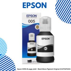 Epson 005S 2k page yield - Black Mono Pigment Original (C13T01P100)