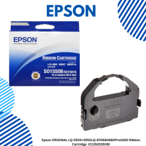 1 Epson ORIGINAL LQ-2500+2550LQ-670680680Pro1060 Ribbon Cartridge (C13S015508) Epson ORIGINAL LQ-2500+/2550/LQ-670/680/680Pro/1060 Ribbon Cartridge (C13S015508)