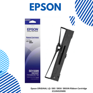 1 Epson ORIGINAL LQ- 590 590II 590IIN Ribbon Cartridge (C13S015589) Epson ORIGINAL LQ- 590 / 590II / 590IIN Ribbon Cartridge (C13S015589)
