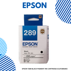 EPSON T289 BLACK PIGMENT INK CARTRIDGE (C13T289190) EPSON T289 BLACK PIGMENT INK CARTRIDGE (C13T289190)