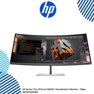 1 (8K167AA#AB4) HP Series 7 Pro 37.5 inch WQHD+ Thunderbolt 4 Monitor - 738pu (8K167AA#AB4)