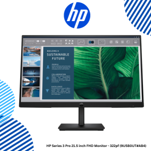 1 HP Series 3 Pro 21.5 inch FHD Monitor - 322pf (9U5B0UT#AB4) HP Series 3 Pro 21.5 inch FHD Monitor - 322pf (9U5B0UT#AB4)