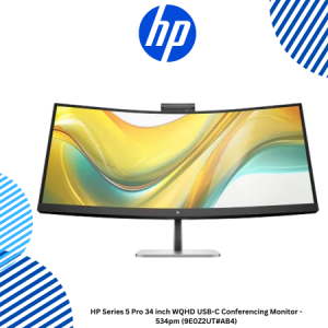 1 HP Series 5 Pro 34 inch WQHD USB-C Conferencing Monitor - 534pm (9E0Z2UT#AB4) HP Series 5 Pro 34 inch WQHD USB-C Conferencing Monitor - 534pm (9E0Z2UT#AB4)